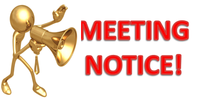 ***IMPORTANT MEETING NOTICE***