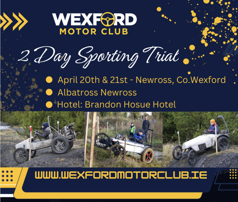 Wexford Motorclub 2 Day Sporting Trial Weekend 