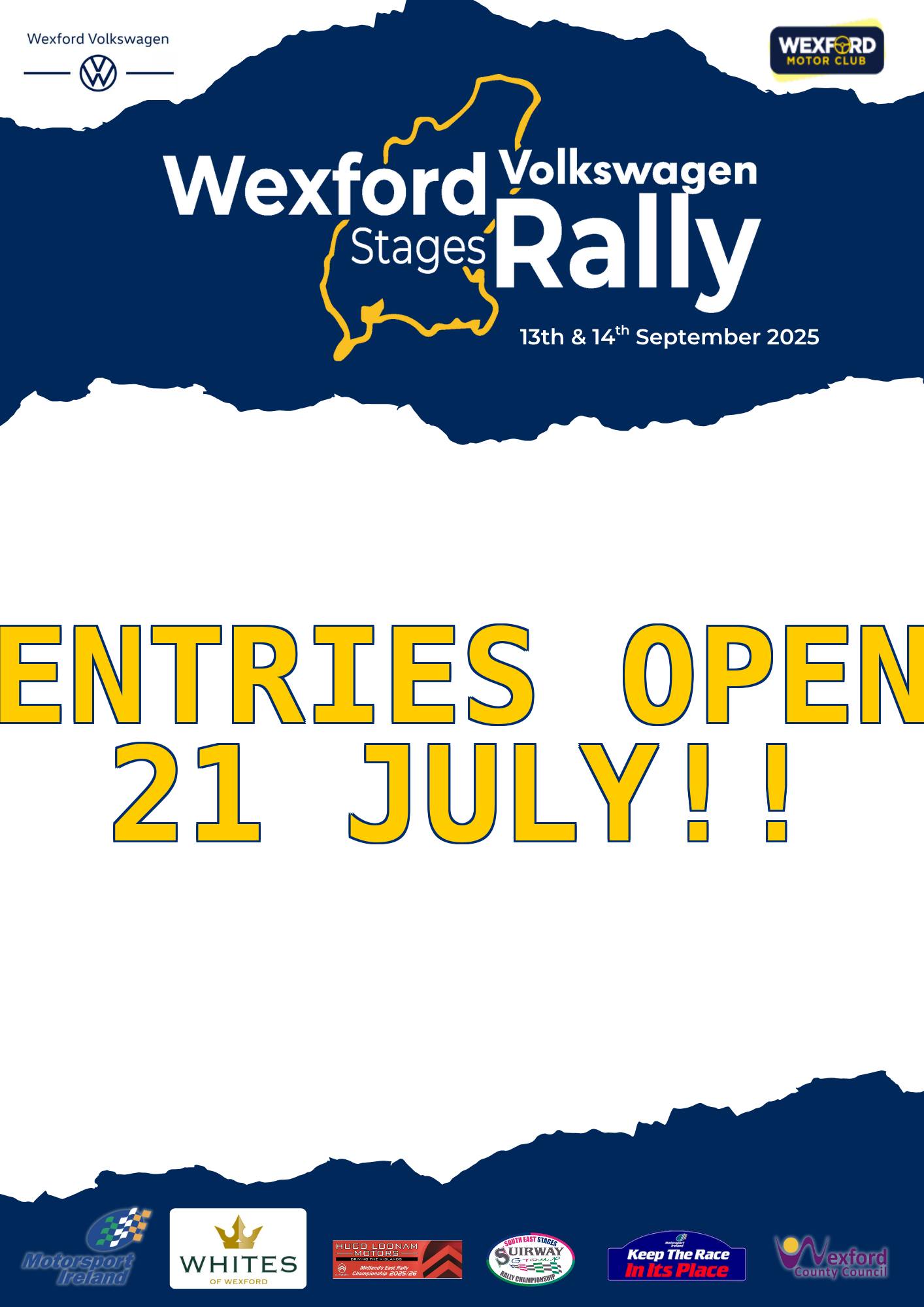 Regs open 21st July